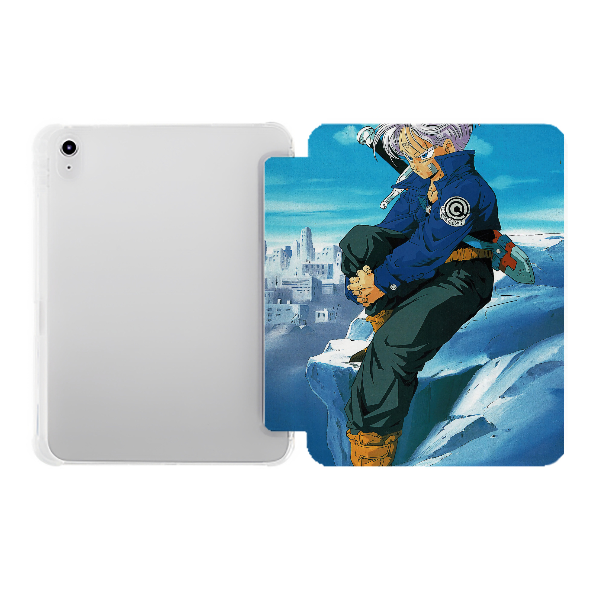 （画像用） ドラゴンボール DRAGON BALL IPad ケース ペン収納付き 三つ折りスタンド PUレザー×シリコン 対応機種9.5/10.5/10.9インチ